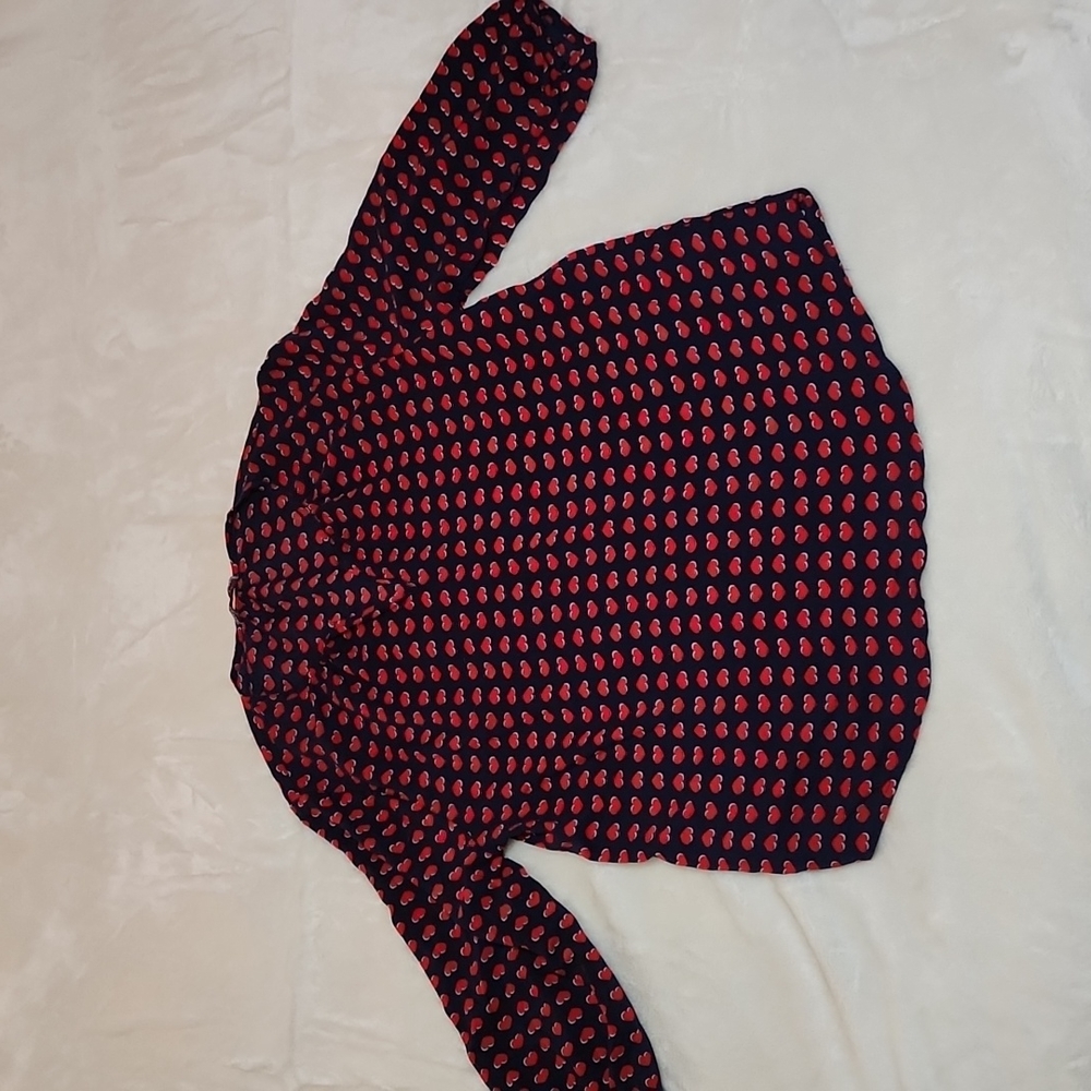Valentines Heart 3/4 Sleeve top NWOT